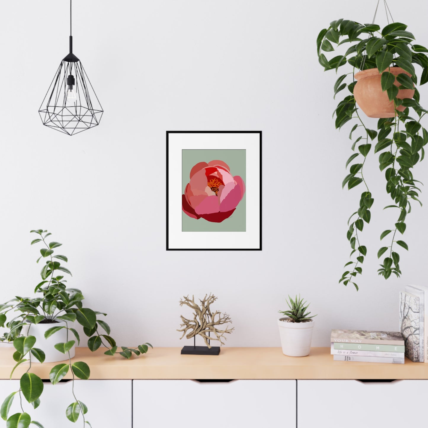 Chinese Peony - Gold Leaf Gilded (Seattle Restored)