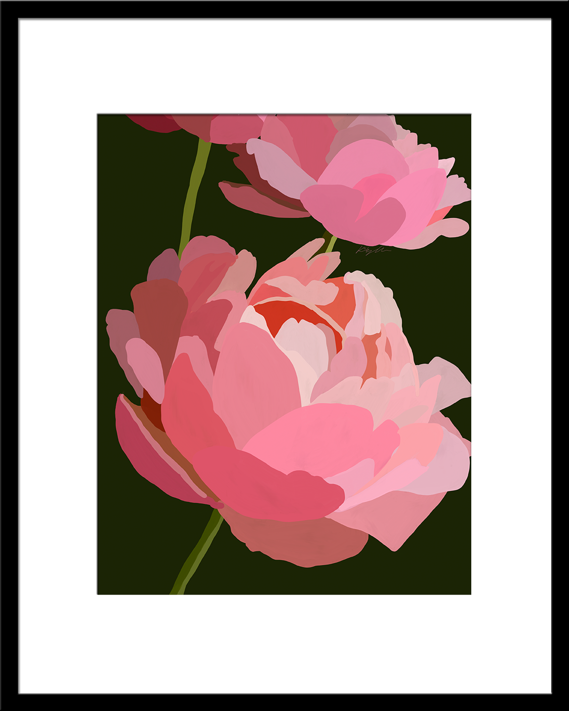 3 Peonies