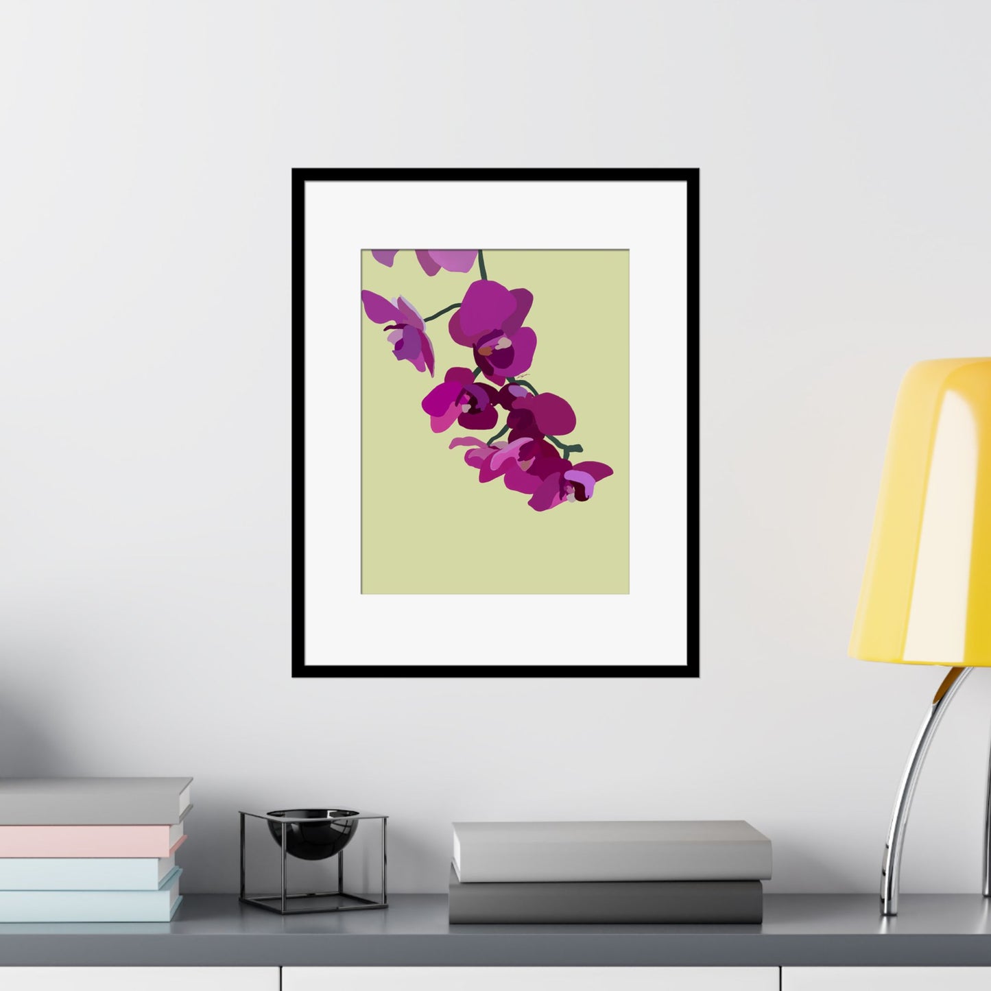 Orchids - Gold Ink Embellished