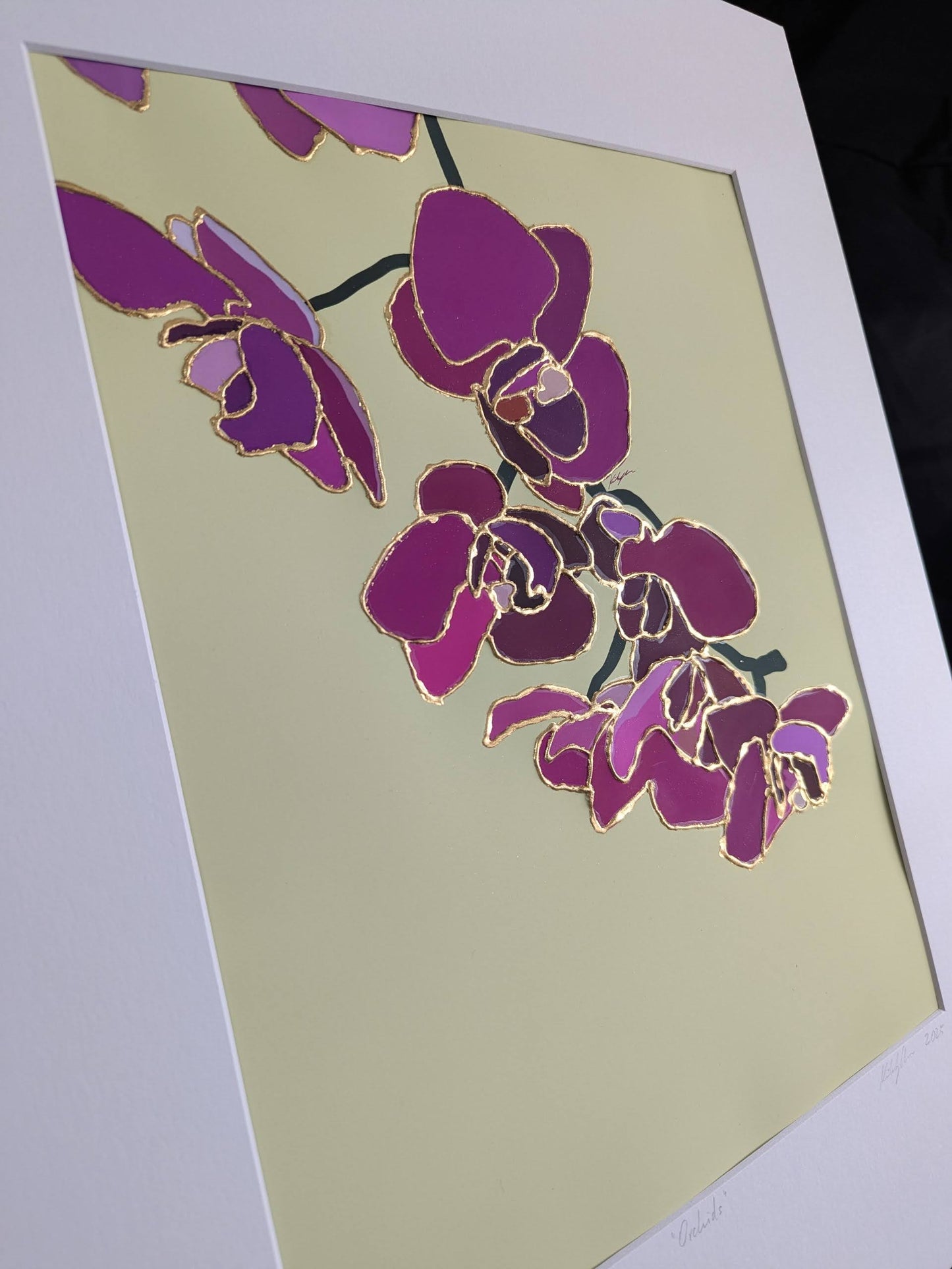 Orchids - Gold Leaf Gilded