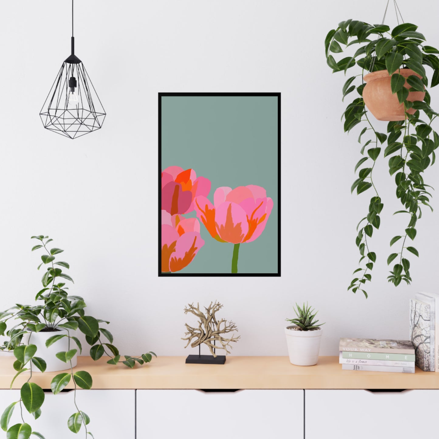 3 Pink Tulips (Seattle Restored)
