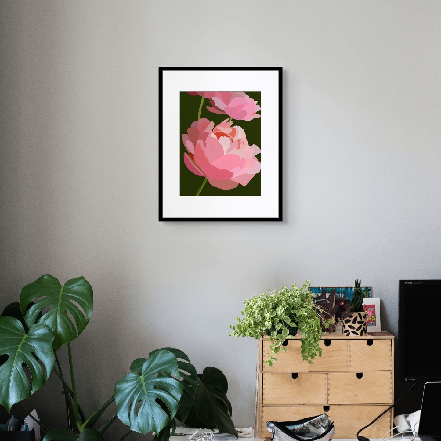 3 Peonies