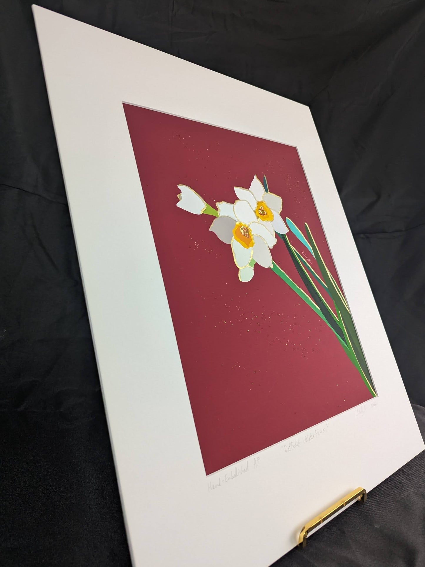 Daffodils (Water Fairies) - Gold Ink Embellished