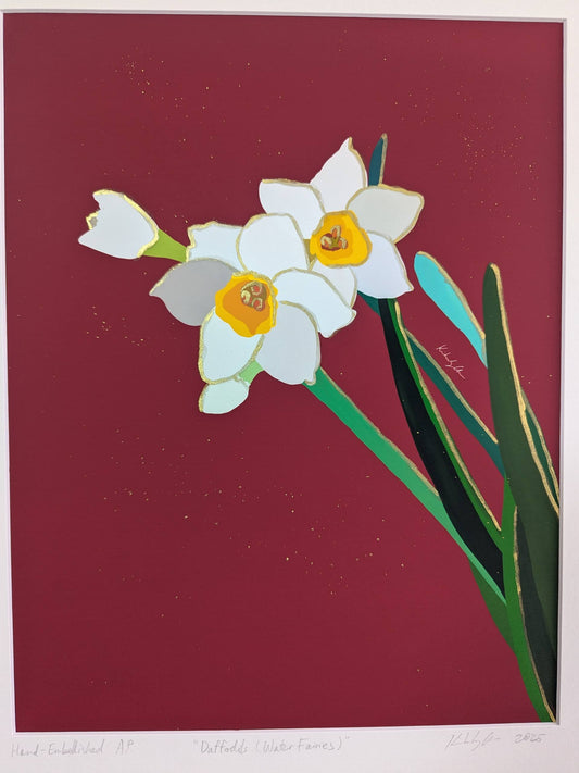 Daffodils (Water Fairies) - Gold Ink Embellished