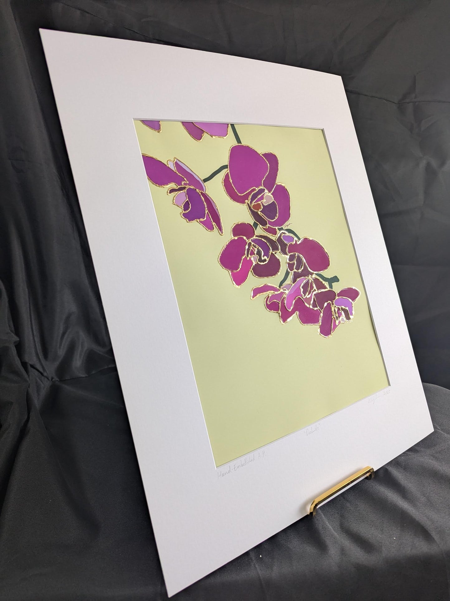 Orchids - Gold Leaf Gilded